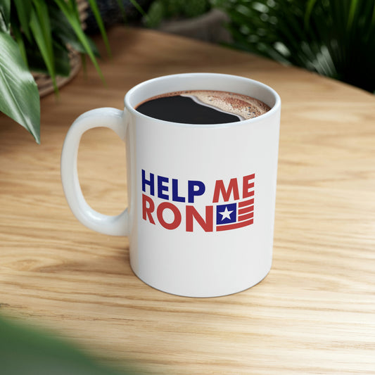 Ron DeSantis Ceramic Mug - Help Me Ron