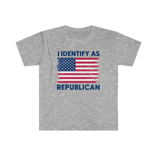 I Identify As Republican Unisex Softstyle T-Shirt