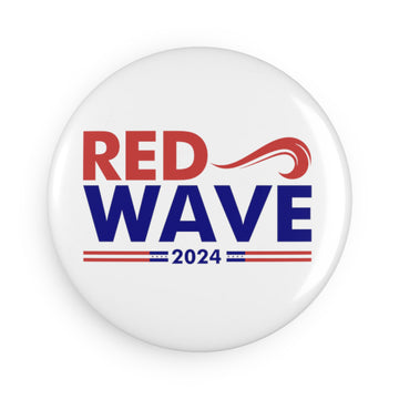 Red Wave 2024 Magnet, Round (1 & 10 pcs)