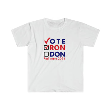 Ron DeSantis T-Shirt - Vote Ron DeSantis Unisex Softstyle T-Shirt