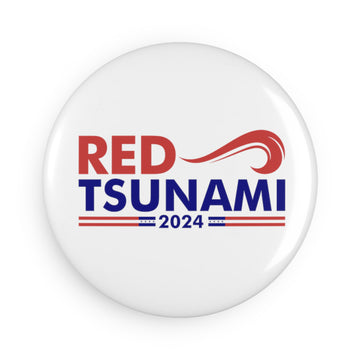 Red Tsunami 2024 Magnet, Round (1 & 10 pcs)