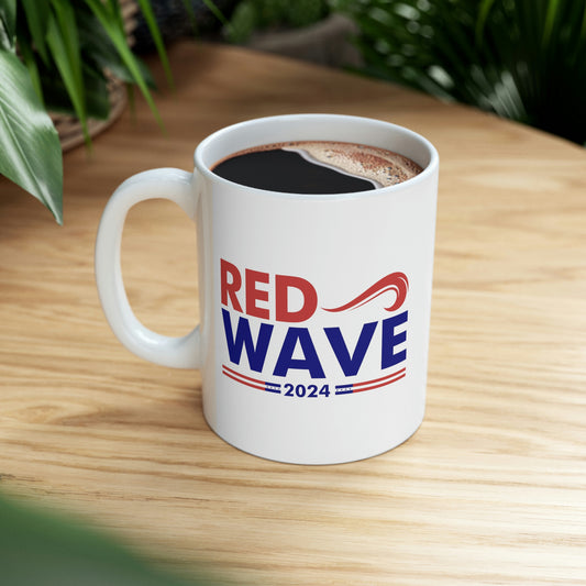 Red Wave 2024 Ceramic Mug 11oz