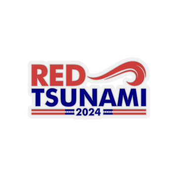 Red Tsunami 2024 Kiss-Cut Stickers