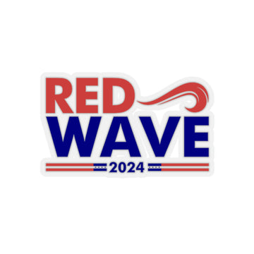 Red Wave 2024 Kiss-Cut Stickers