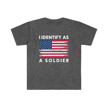 I Identify As A Soldier Unisex Softstyle T-Shirt